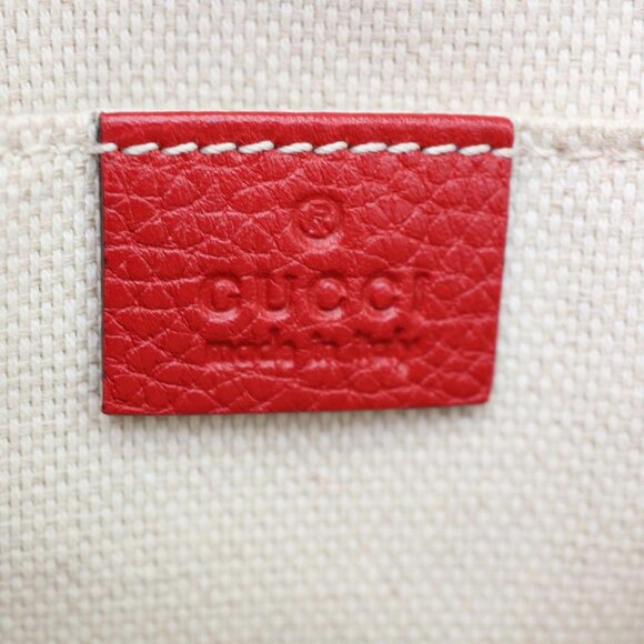 Gucci  Soho Disco Camera Leather Crossbody Bag Red 308364 - Picture 13 of 14